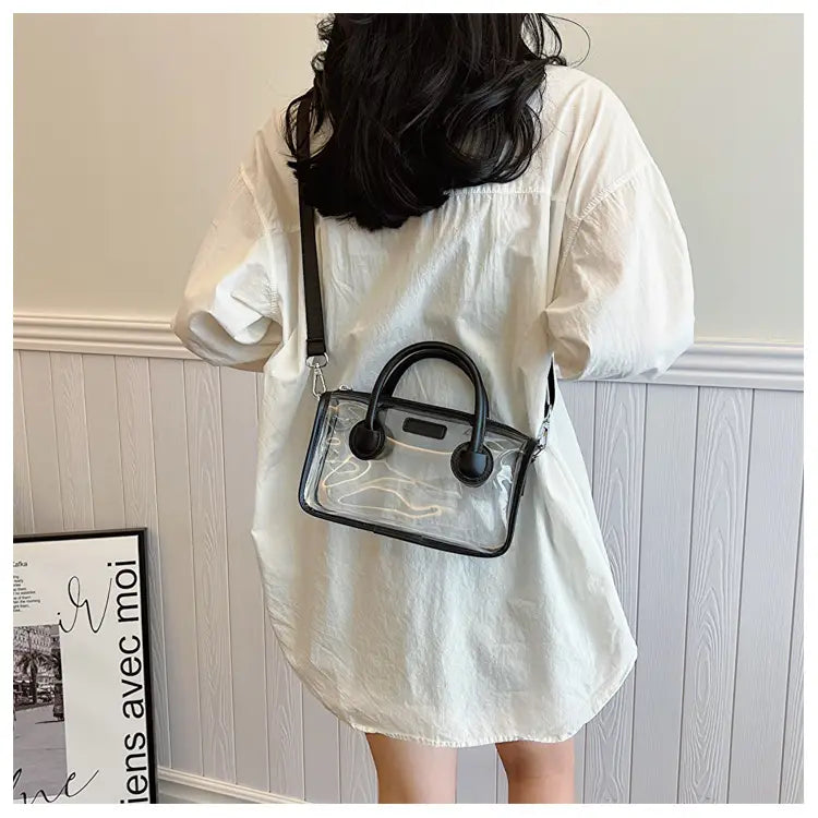 Liten plastreisekoffer Skulderveske for kvinner barn håndbagasje 23cm