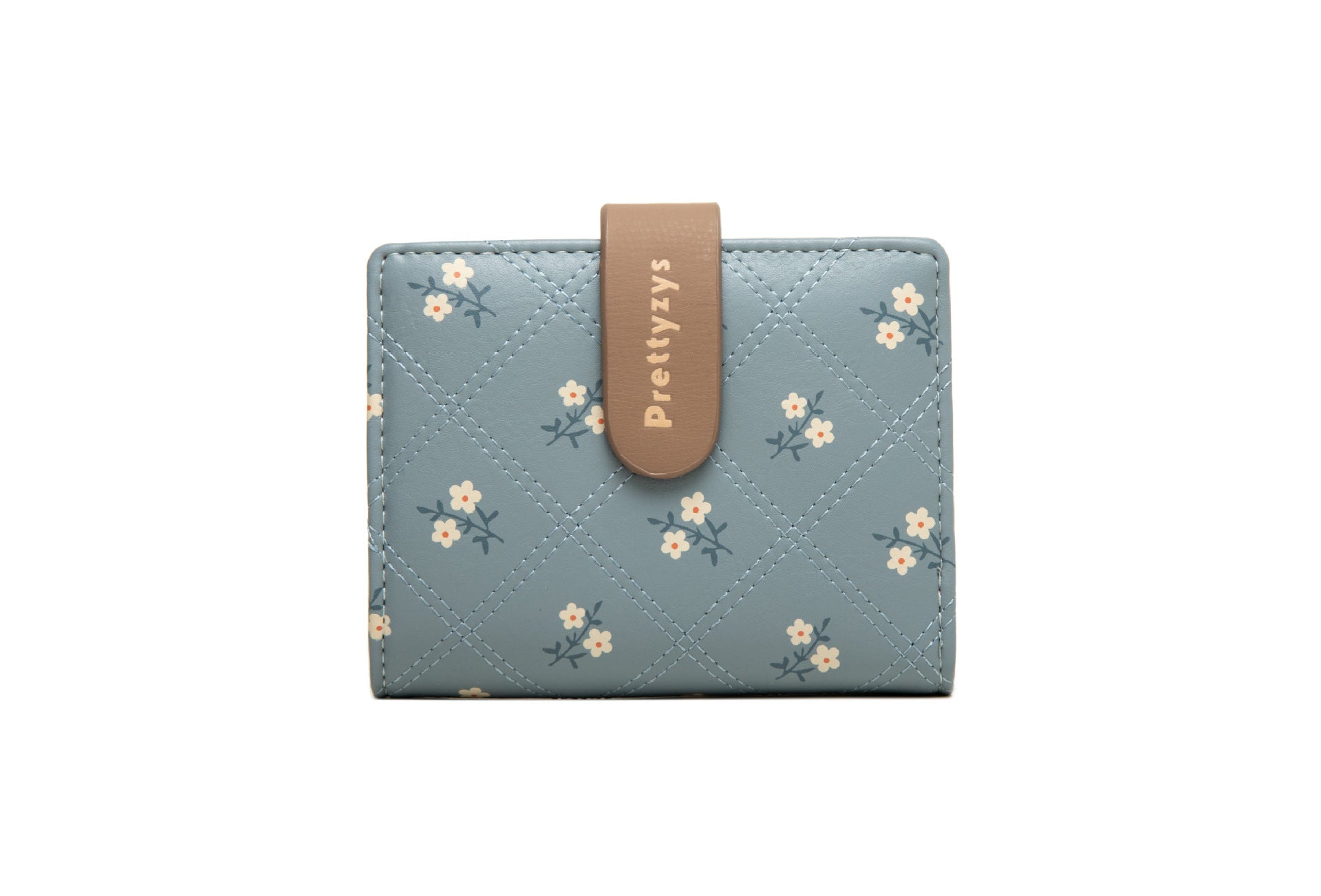 Women’s Soft Printed Buckle Folding Small Wallet Multiple Card Slots Integrated Card Holder - Tiny Wallet Big Style