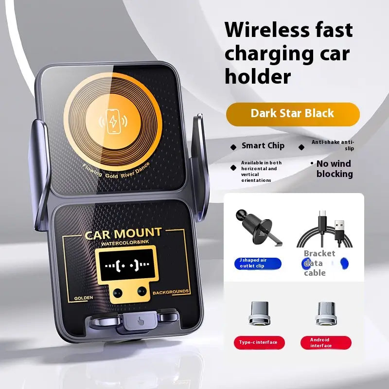 Universal Wireless Charging Car Phone Holder for Smart Navigation Phones