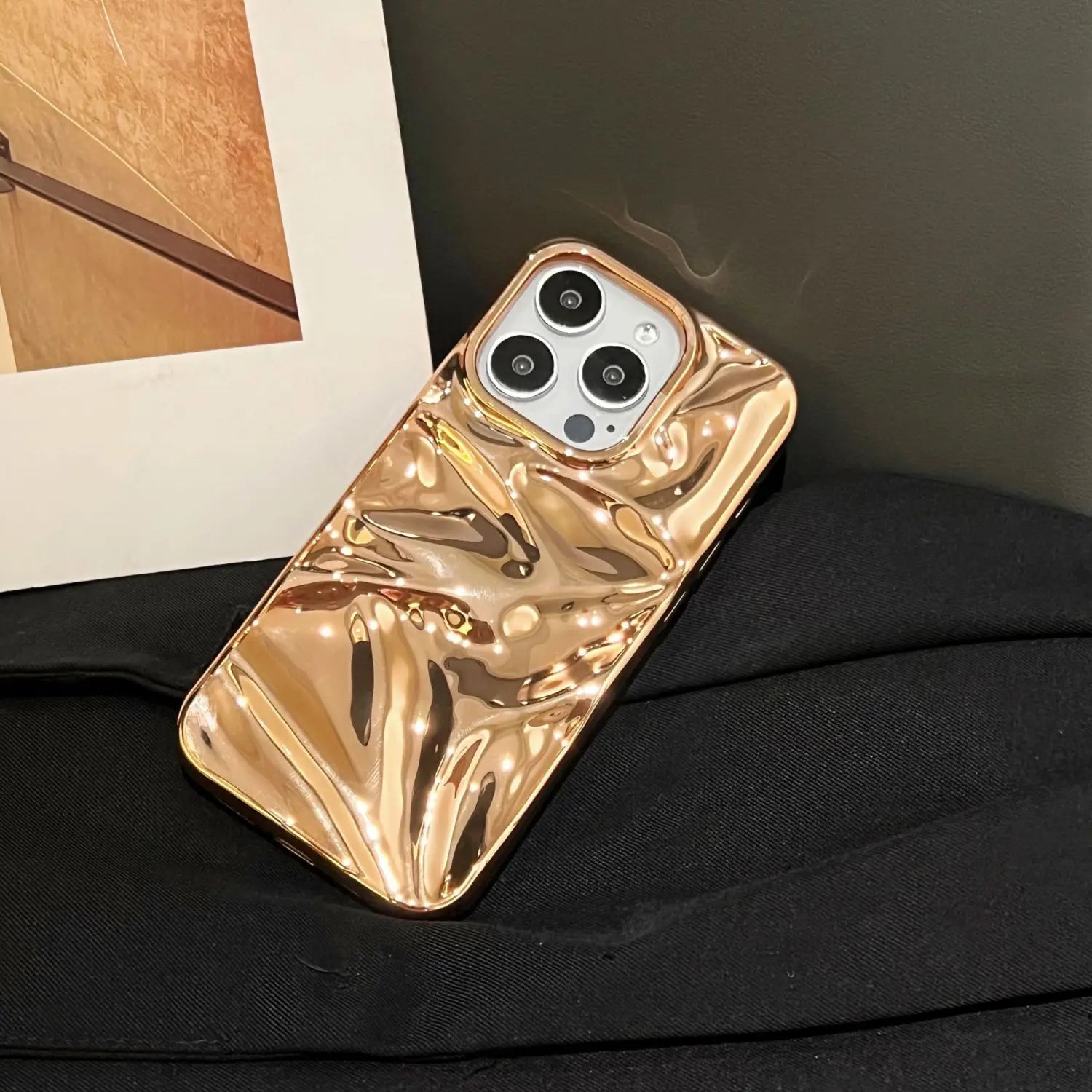 Electroplating de carcasa suave para iPhone 11 12 Pro Max Anti -Drop Fingerprint