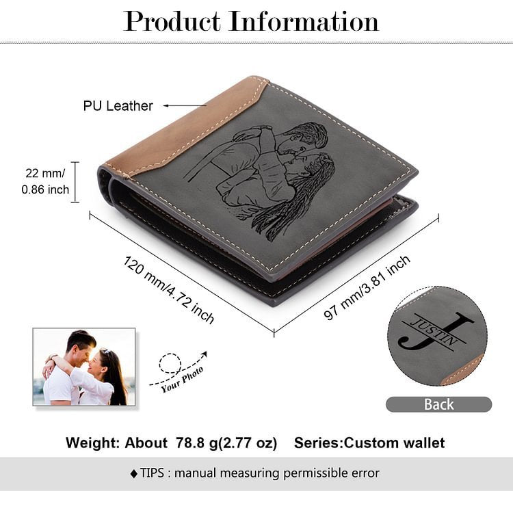 Men’s Wallet Father’s Day Wallet - Dad’s Wallet: Stylish Anti-Theft for Father’s Day Fun