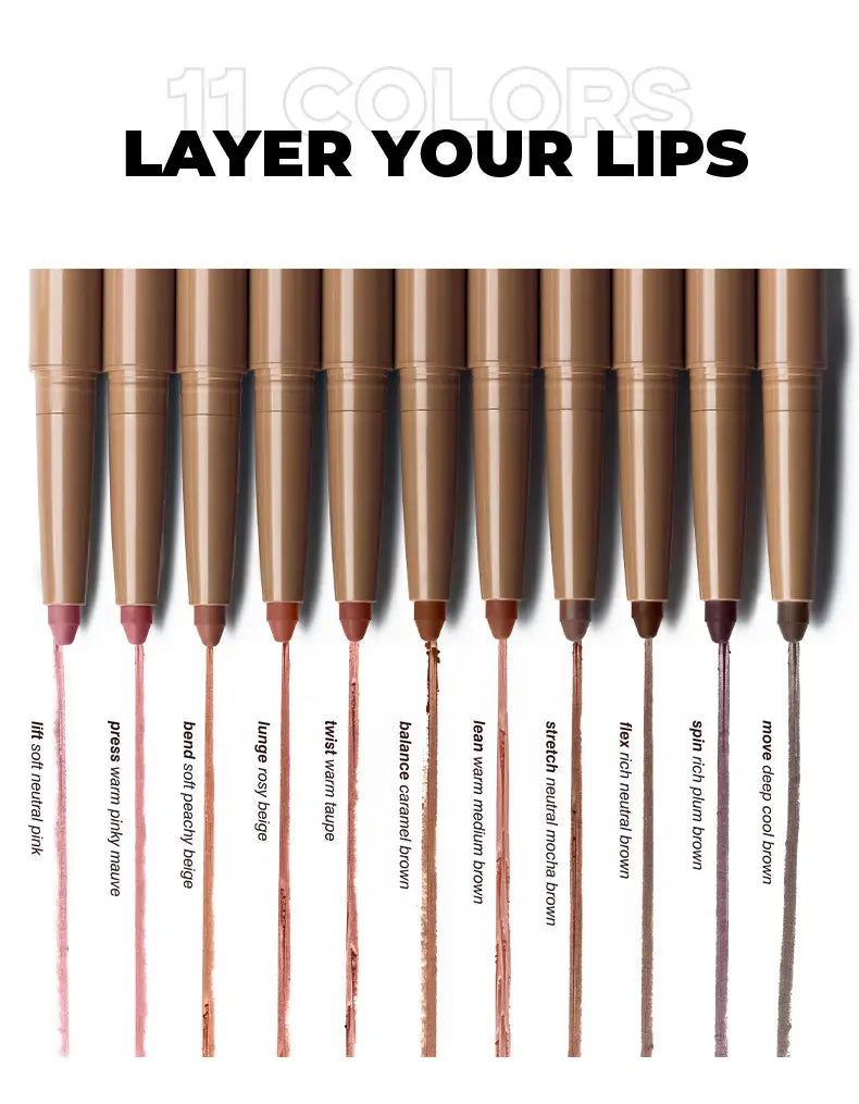 Creion de căptușeală de buze impermeabil de lungă durată pentru o definiție netedă precisă