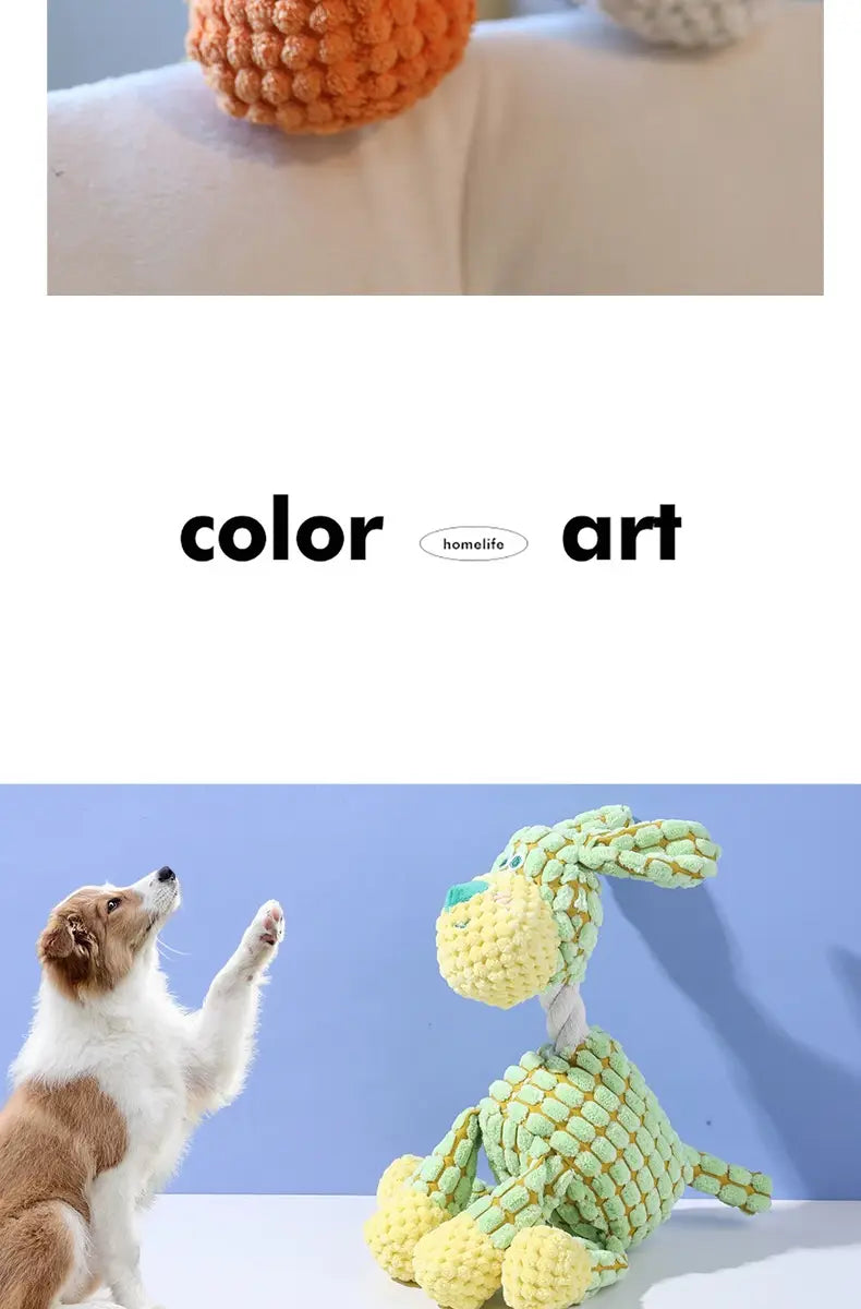 Giocattoli per cani con tessuto molare sound interattivo masticare per animali domestici