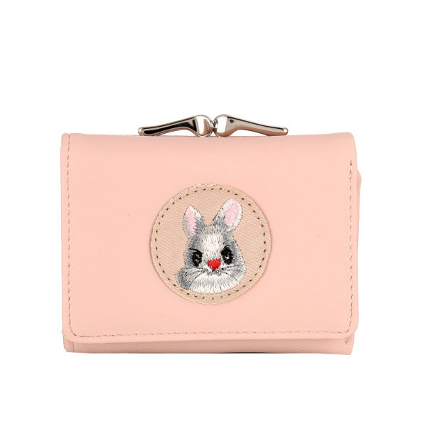 Short Women’s Small Clip Bag Solid Color Cute Women’s Coin Purse - Solid Color Purse for Women the Cutest Coin Companion