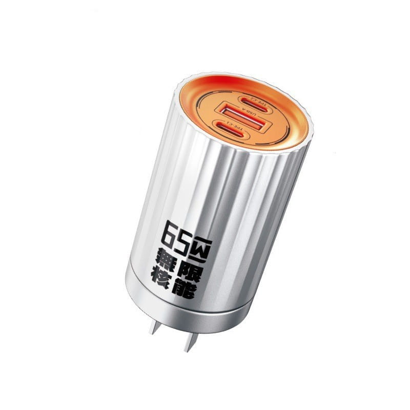 Mecha Series 65W Gallium Nitride Charger with USB-C and PC Pin Ports