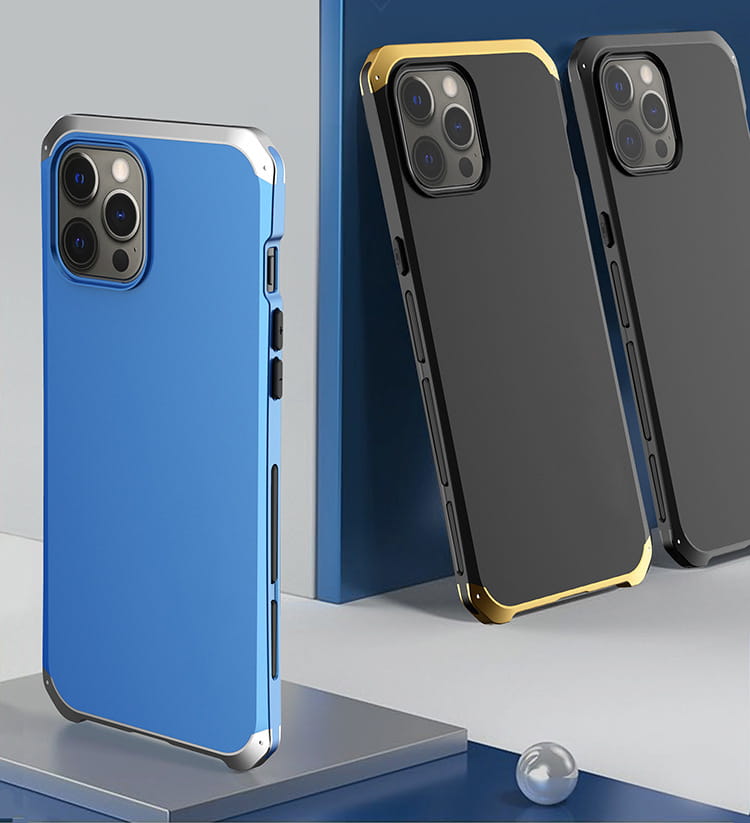 Carcasă telefonică elegantă cu opțiuni de argint și aur