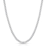 Men’s Necklace Stainless Steel Cuban Link Chain - Rock the Steel Color with a Cuban Link Chain