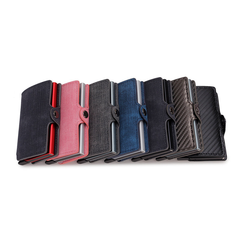 Double Box Metal Automatic Card Bag Wallet Aluminum Alloy - Aluminum Alloy Awesomeness in a Mini Wallet