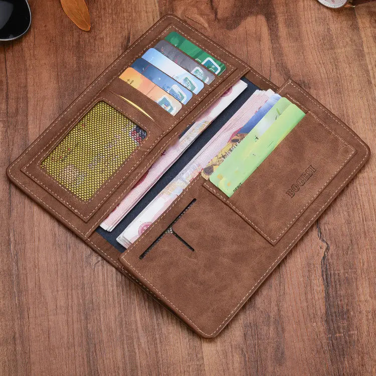 High-Grade Men’s PU Wallet with CHF Compatibility for the United States