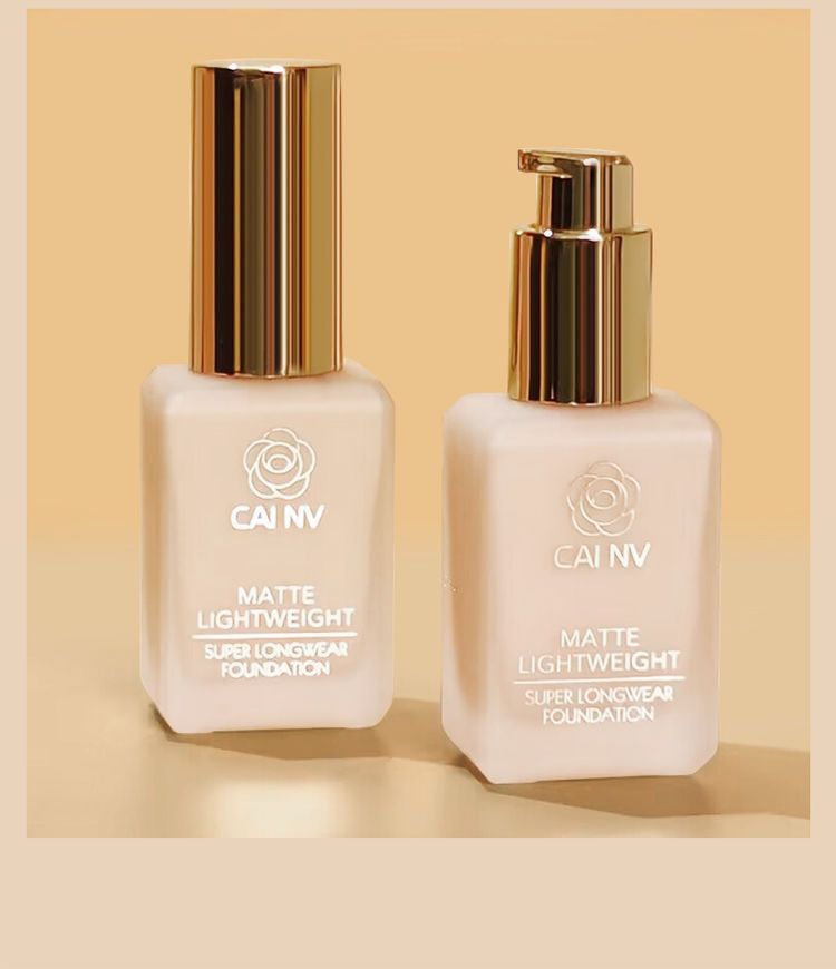 Long Lasting Liquid Foundation for Mixed Skin Natural Coverage Cream Formula