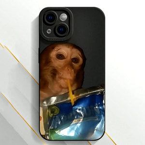 Abstract Monkey Phone Case Anti-Drop TPU Cover for Samsung and Apple - phone case