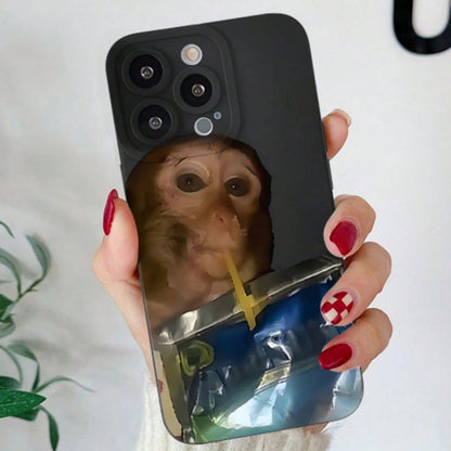 Abstract Monkey Phone Case Anti-Drop TPU Cover for Samsung and Apple - phone case