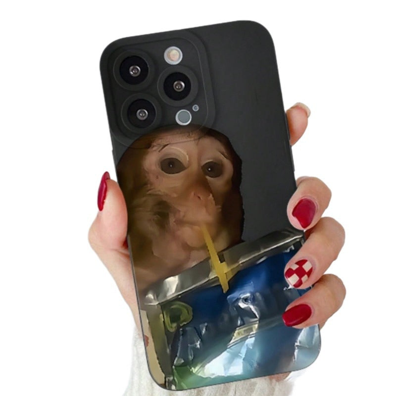 Abstract Monkey Phone Case Anti-Drop TPU Cover for Samsung and Apple - phone case