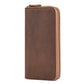 JOYIR Genuine Leather Long Wallets for Men RFID Blocking Cash Credit Card Holder Checkbook Wallet Zipper Coin Pocket