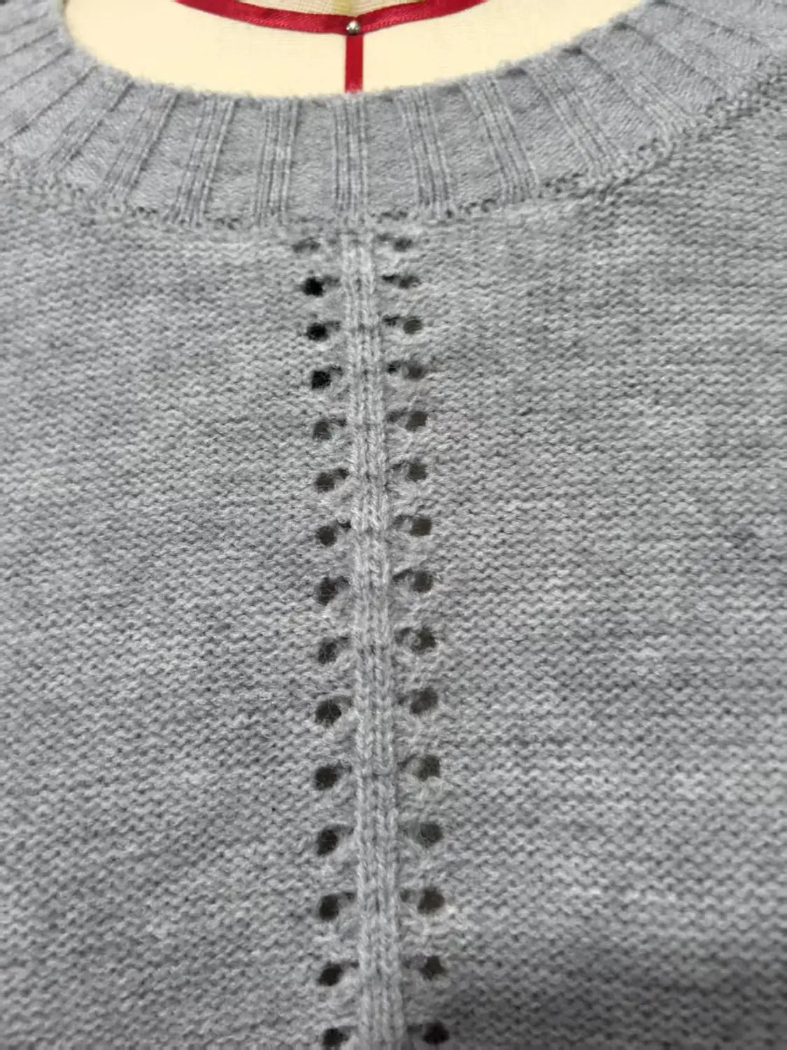 Cashmere Acrylic Pullover Sweater for Women in Milky White Gray Blue Green