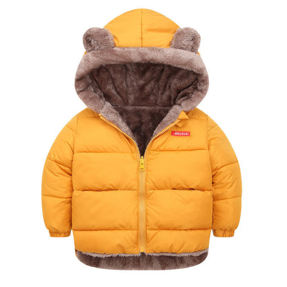 Boy’s Cotton-padded Winter Jacket Children’s Cotton-padded Jacket Double-sided Wear