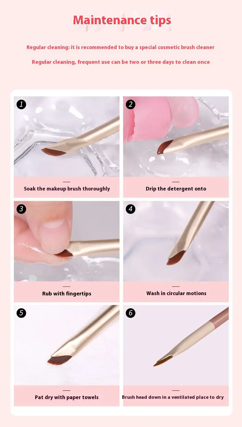 Sickle Eyeliner Brush Soft Eye Blooming Blush Makeup Tool