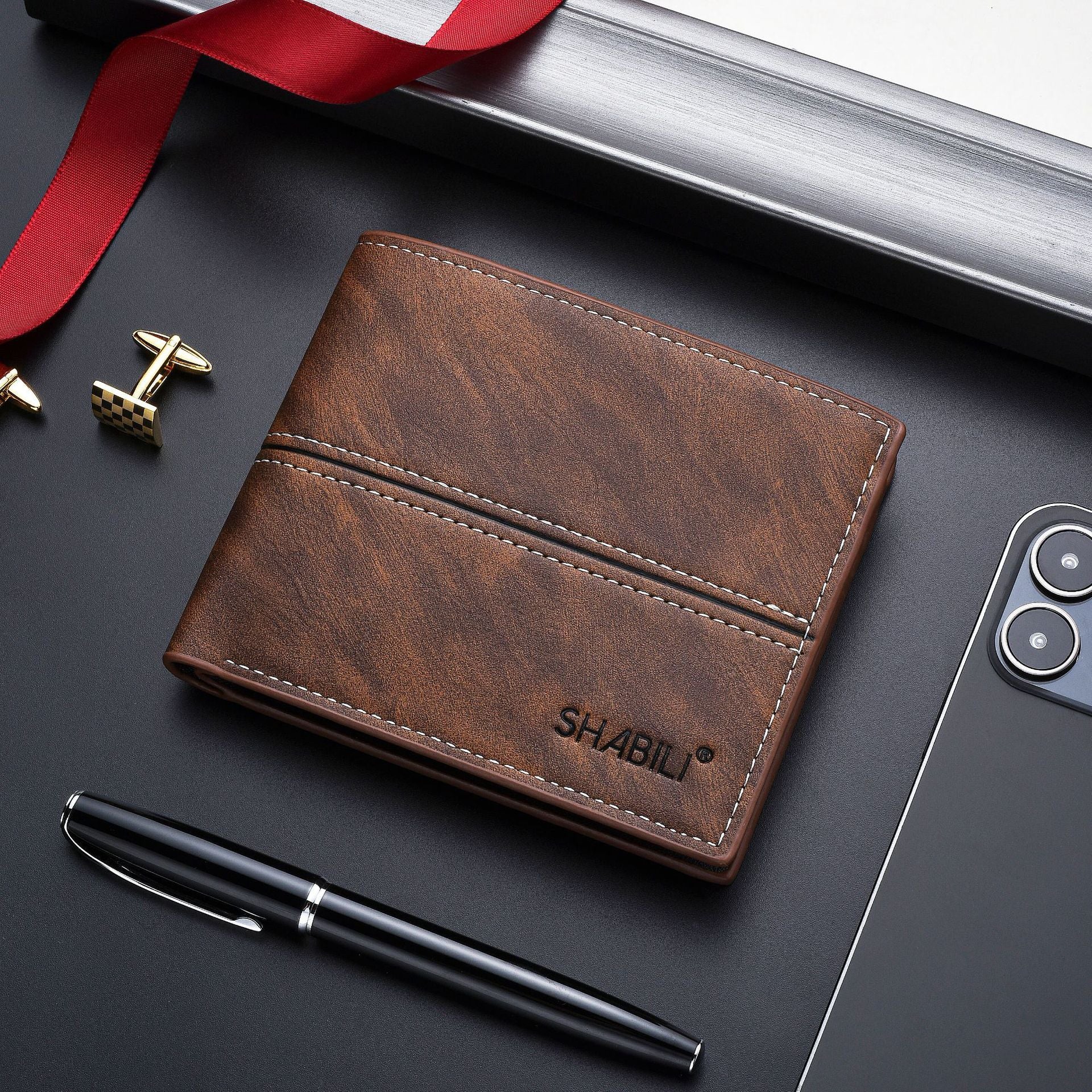 Men’s Short Business Simple Fashion Soft Wallet - Sleek Wallet for Men Who Barely Carry Cash