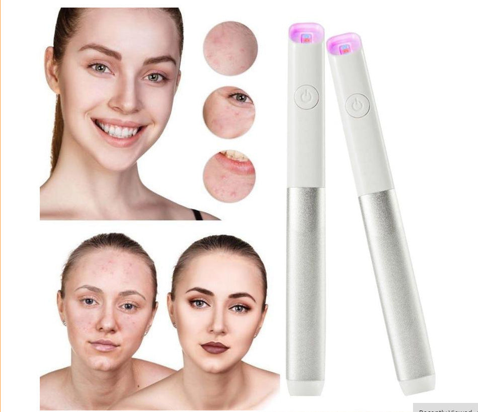 Acne Pen Acne Marks Rehabilitation Instrument Facial Beauty Red Blue Light LED Anti-acne Apparatus - Zap Acne Marks