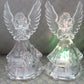 Acrylic Christmas Angel Night Light with Built-in Battery and Colorful Lighting - Teleplus acrylic christmas angel
