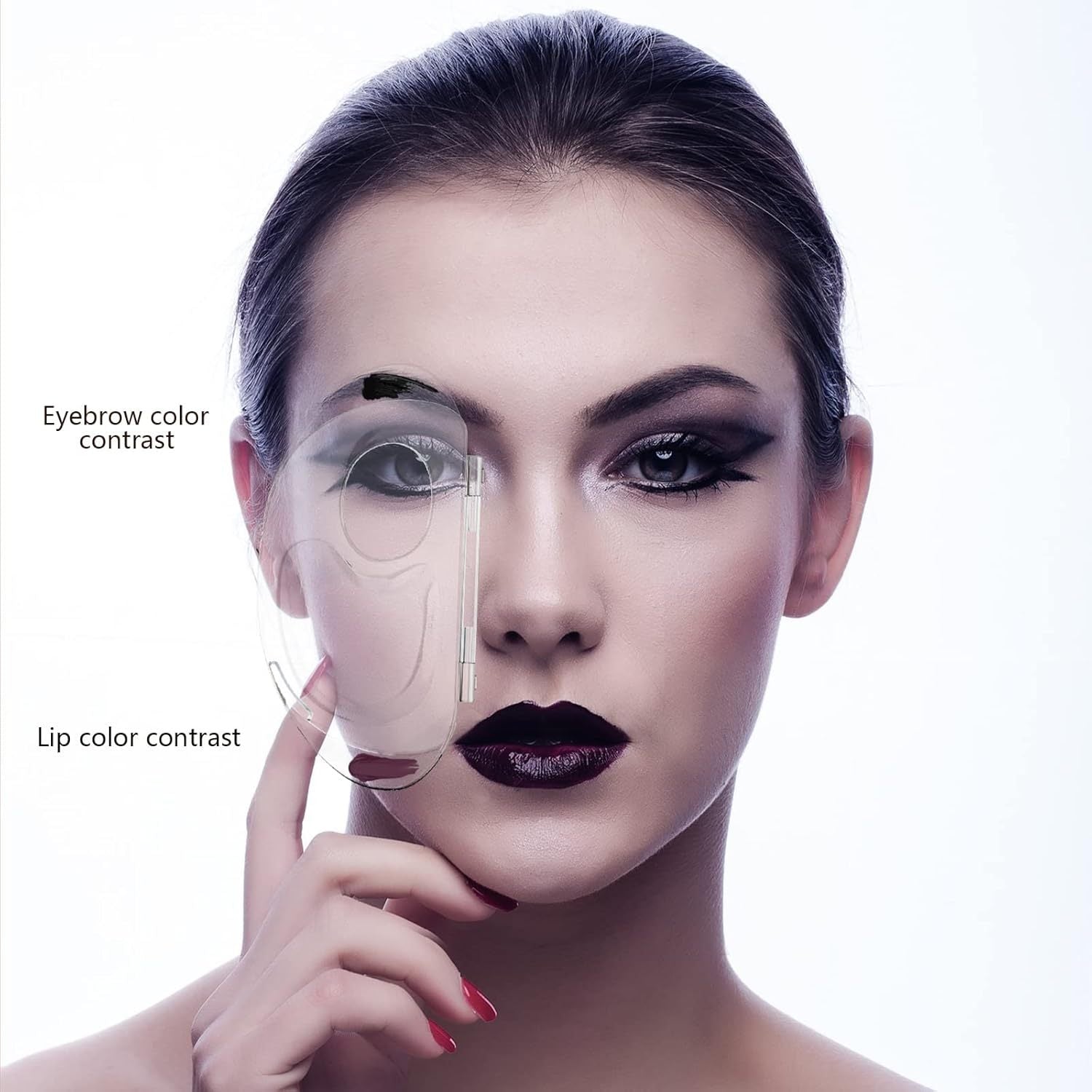 Acrylic Cosmetics Palette with Color Test Area for Eye Shadow and Lipstick - Teleplus acrylic cosmetics palette eye