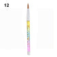 Acrylic Powder Nylon Nail Art Brush with Glitter Liquid for Manicur - Teleplus nail art brush acrylic powder nylon