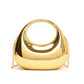 Acrylic Small Size Crescent Bag with Gold Handbag Chain and Shoulder Oblique - Teleplus acrylic small size gold handbag