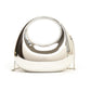 Acrylic Small Size Crescent Bag with Gold Handbag Chain and Shoulder Oblique - Teleplus acrylic small size gold handbag