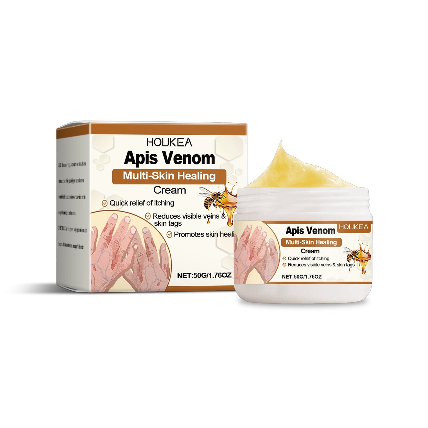 Active Bee Venom with Horse Chestnut and Licorice Root Extract for Skin Care - active ingredients bee venom horse