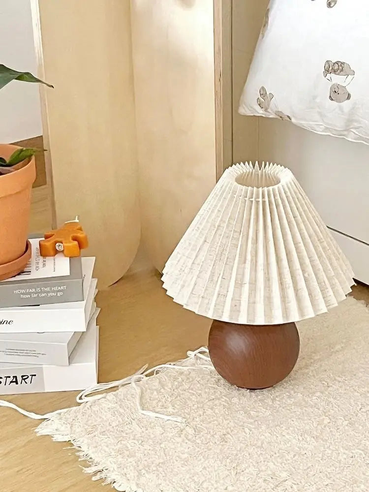Monochrome Warm Light Bedside Lamp for Bedroom and Dormitory Decor