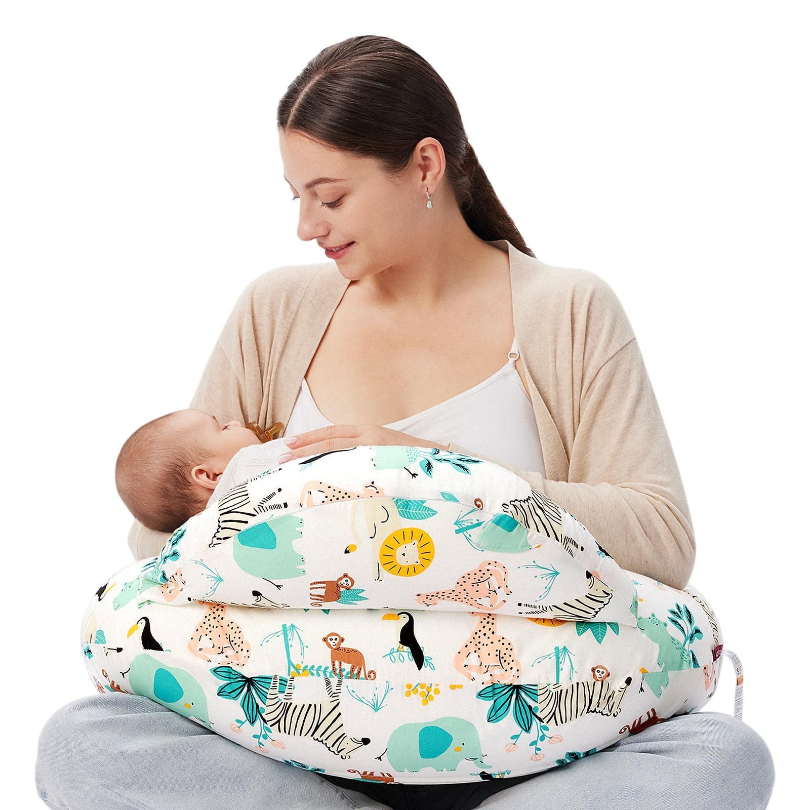 Breastfeed Pillow Baby Pillow Nursing Pillow Multifunctional Removable - Snuggle Up with Our Sky Blue Baby Pillow