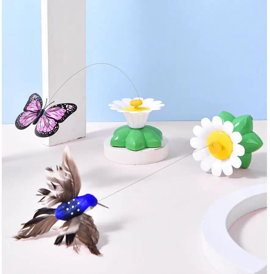 Interactive Bird Butterfly Cat Toy Plastic Pet Play for Indoor Cats