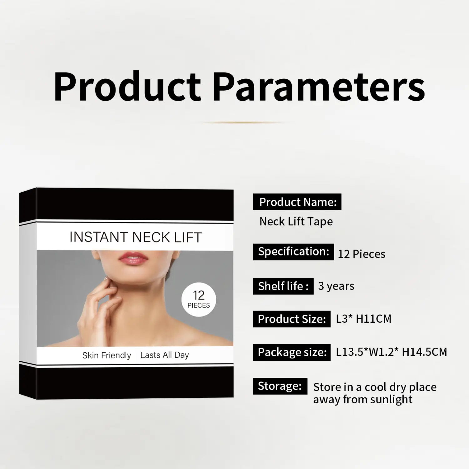 Custom Neck Label Stickers Waterproof Removable Adhesive Set of 12 Pack