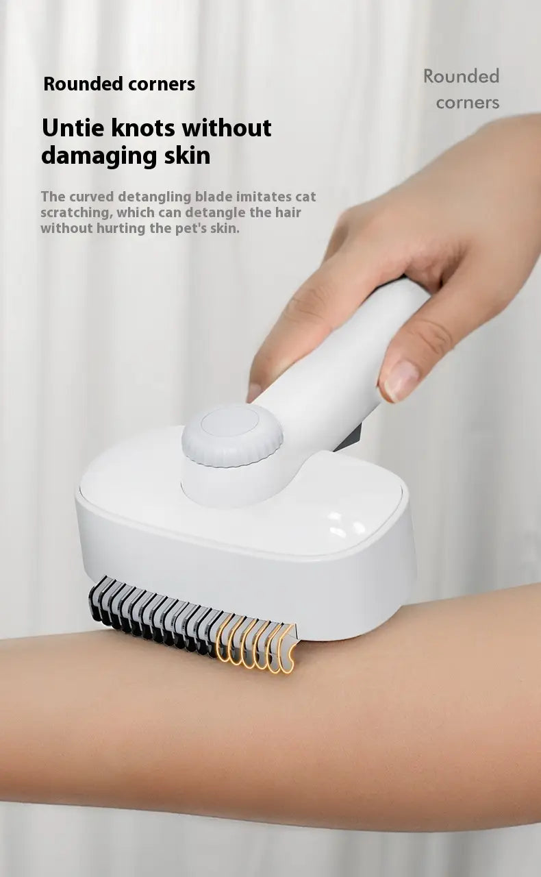 Lemmikloomakamm kassidele ja koertele valge detngling peibutamise tööriist