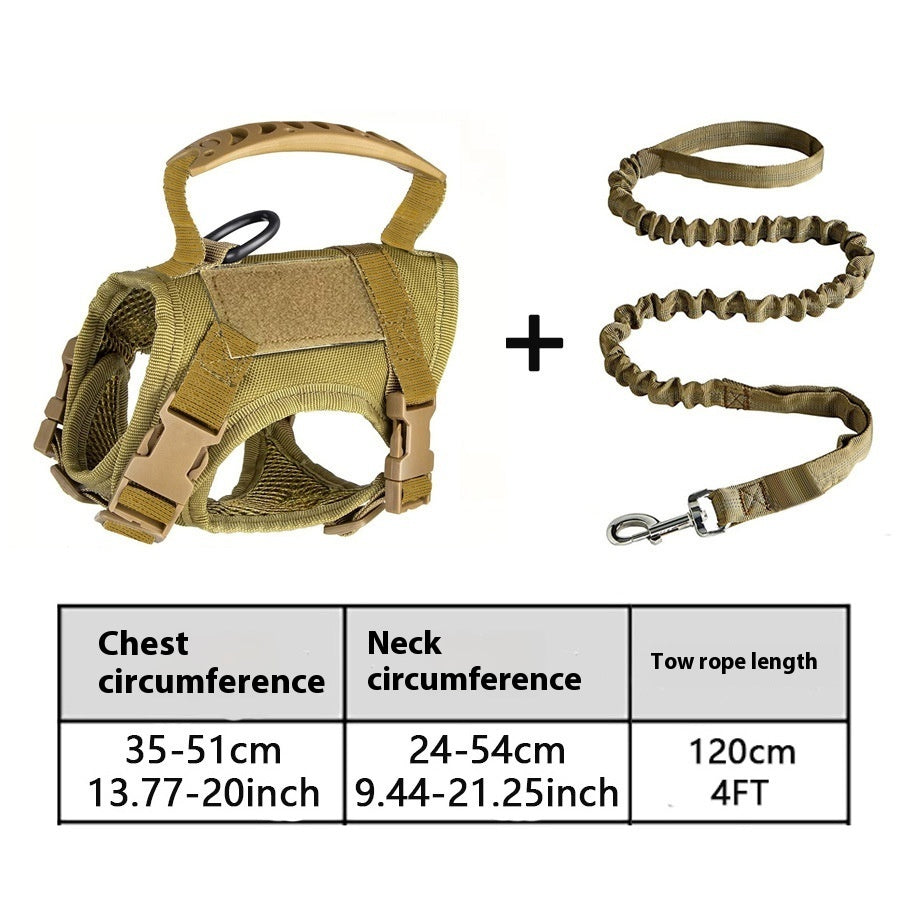 Adjustable Chest Harness for Pets Polyester No-Pull Dog and Leash Set - Telepluscomtr chest harness