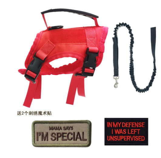 Adjustable Chest Harness for Pets Polyester No-Pull Dog and Leash Set - Telepluscomtr chest harness