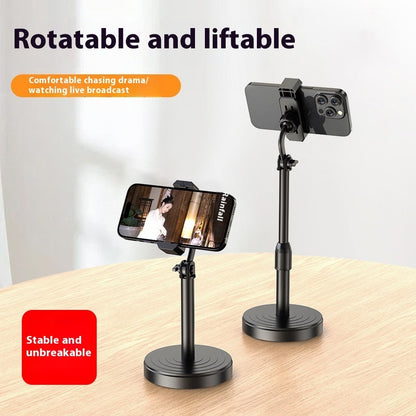 Adjustable Desktop Phone Holder with Disc Base and Universal Clamp - mobile phone holder disc base
