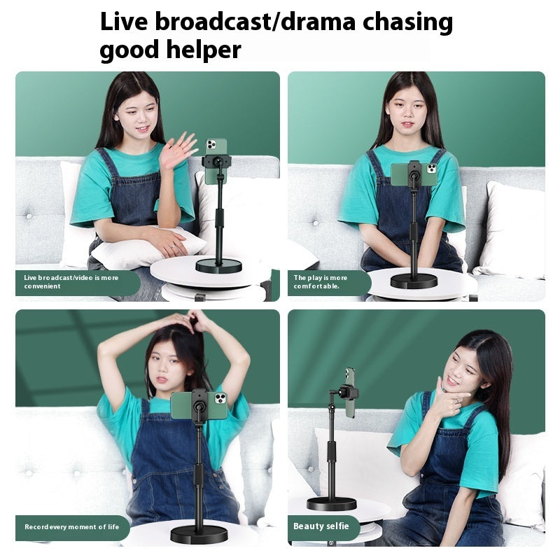 Adjustable Desktop Phone Holder with Disc Base and Universal Clamp - mobile phone holder disc base