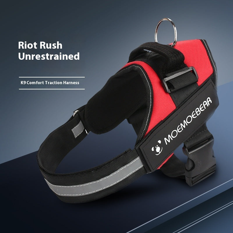 Adjustable Dog Harness and Leash Set Colorful Soft Pet Walking Strap