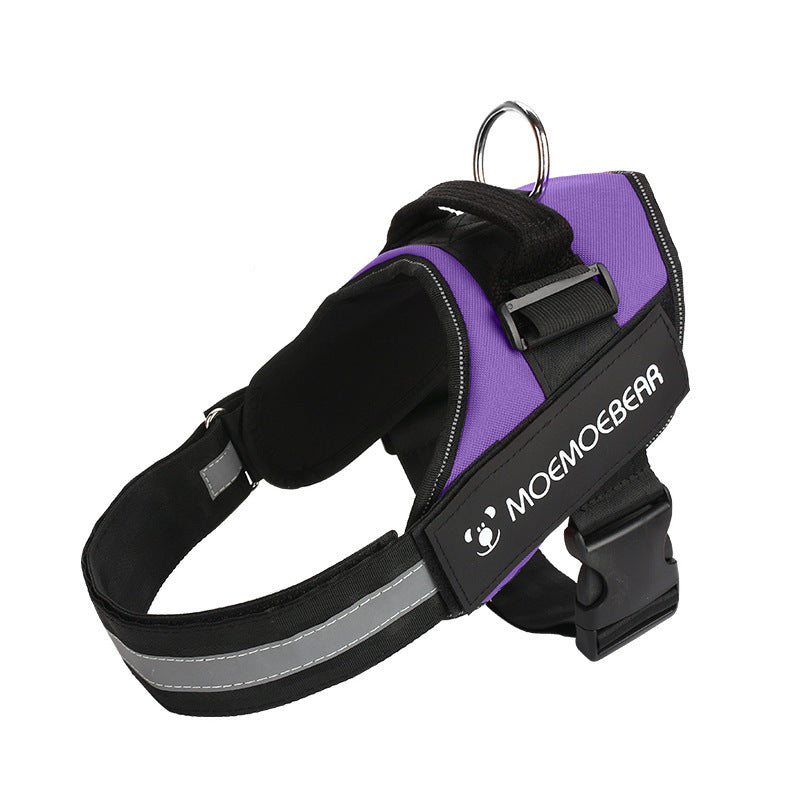 Adjustable Dog Harness and Leash Set Colorful Soft Pet Walking Strap
