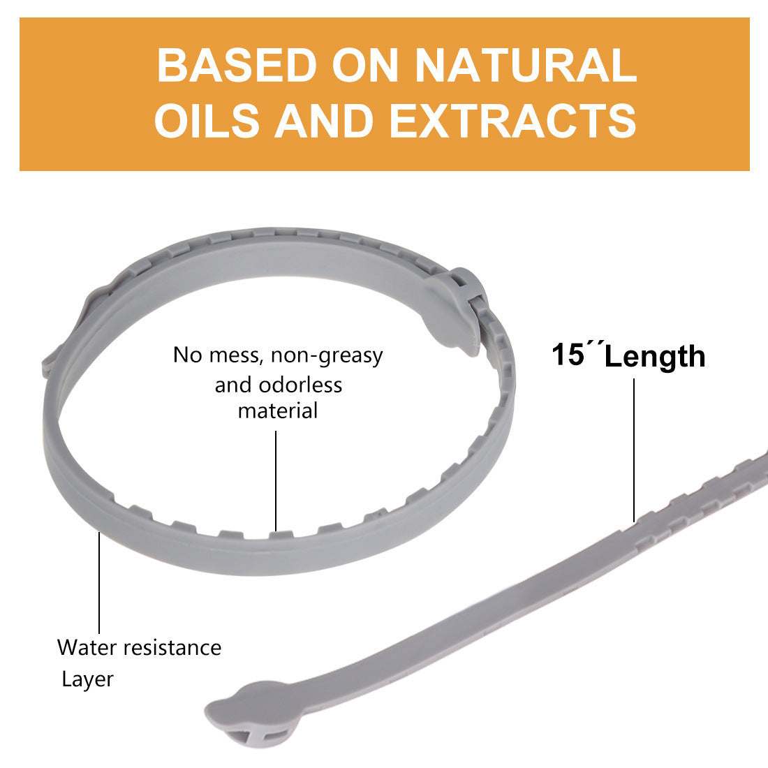 Adjustable Essential Oil Dog Pendant Leash Non Allergenic TPE Material 57cm - essential oil