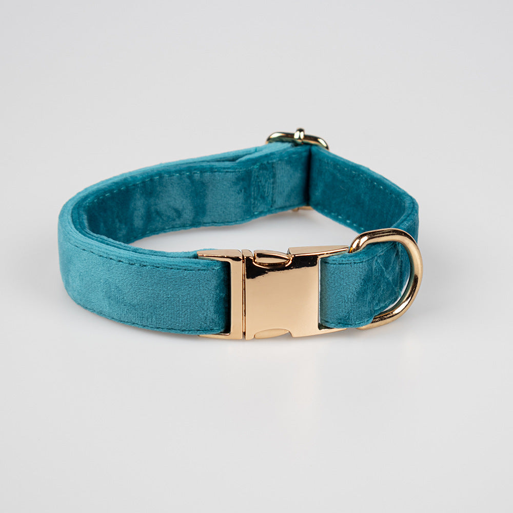 Adjustable Length Hand-Woven Dog Collar with Bow Monochrome Winter Pet - Teleplus adjustable length 5cm dog leash