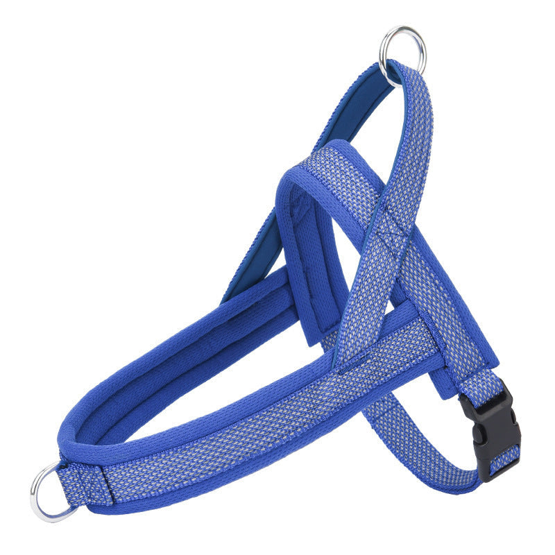Adjustable Rope Chest Strap Harness for Pets Polyester with Chain Ring - Teleplus chest strap rope