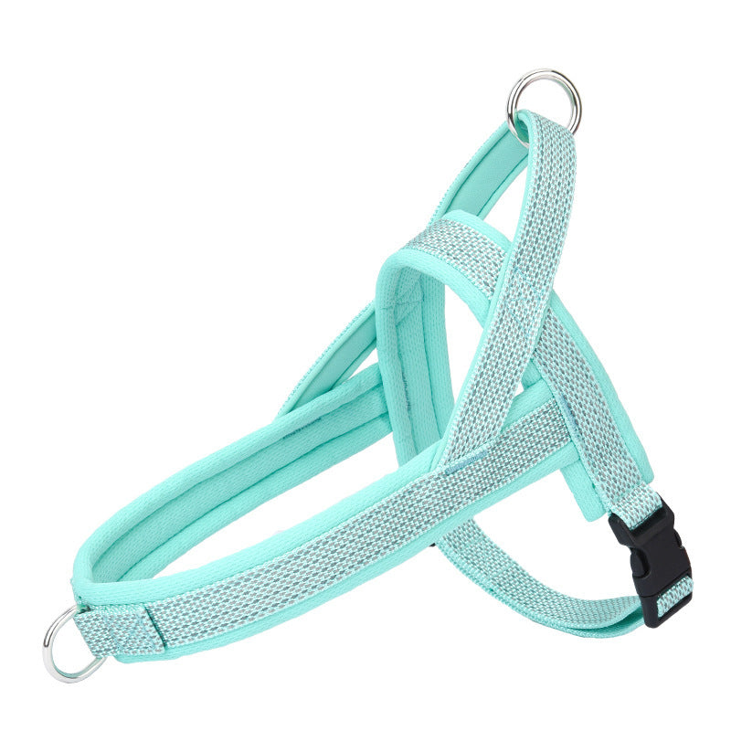 Adjustable Rope Chest Strap Harness for Pets Polyester with Chain Ring - Teleplus chest strap rope