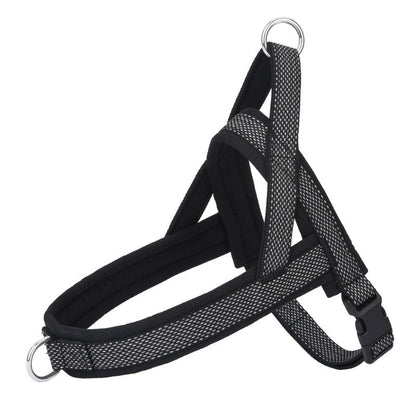 Adjustable Rope Chest Strap Harness for Pets Polyester with Chain Ring - Teleplus chest strap rope