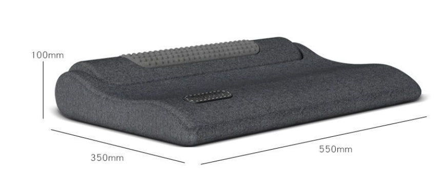Adult Modern Light Gray Cervical Spine Pillow for Neck Support and Care - Teleplus cervical spine pillow care