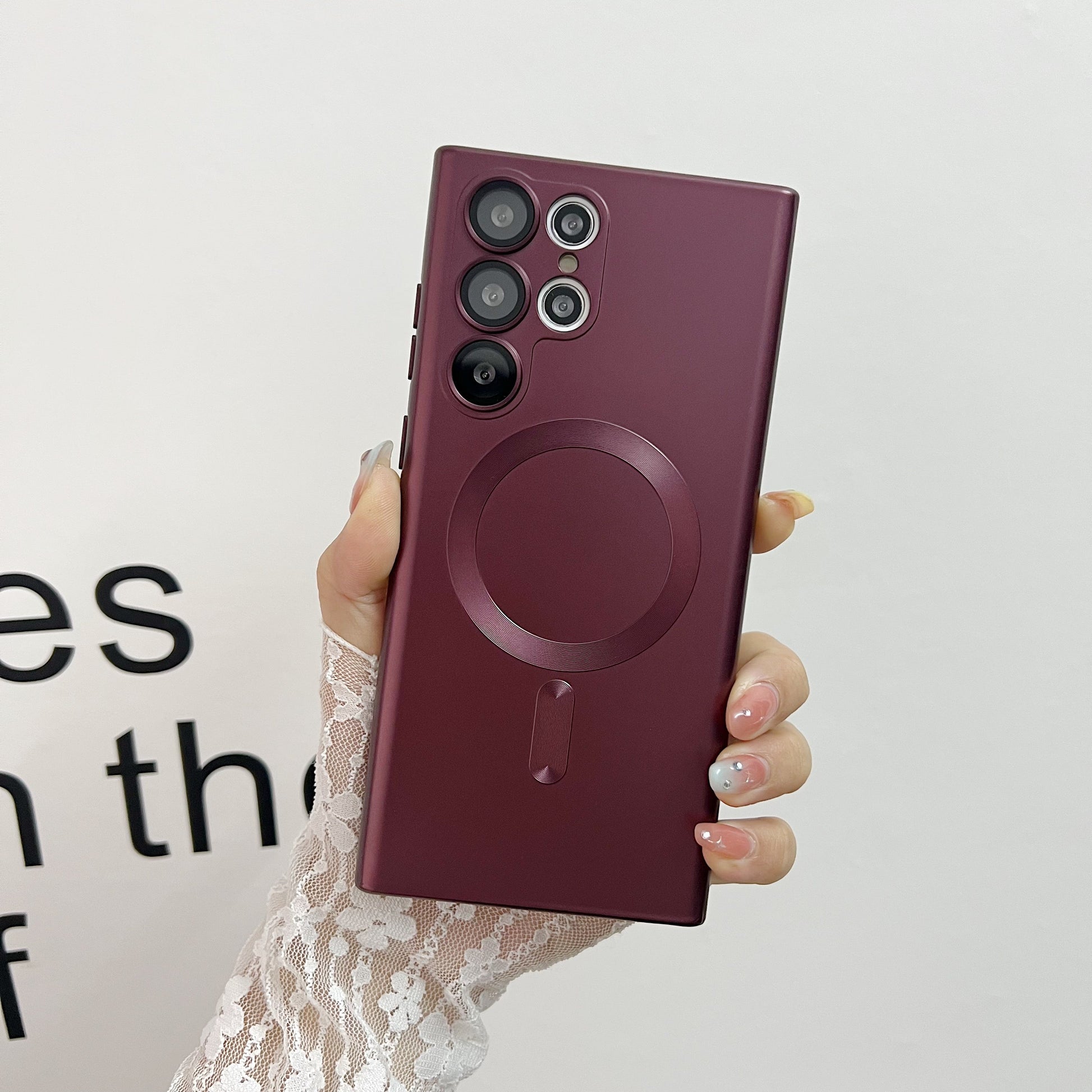 Advanced Metal Paint Magnetic Lens Box with Protective Cover in Multiple Colors - advanced metal paint magnetic