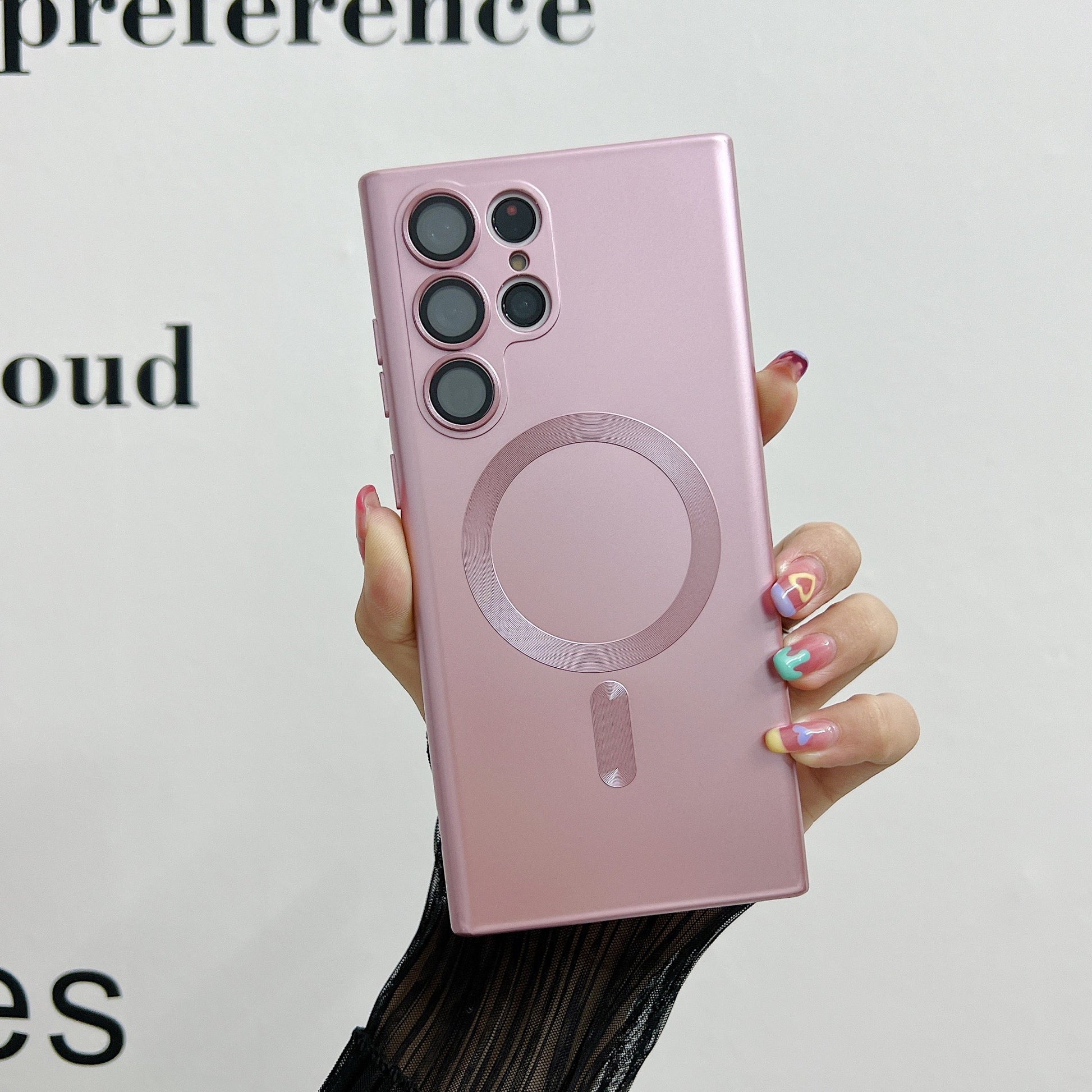 Advanced Metal Paint Magnetic Lens Box with Protective Cover in Multiple Colors - advanced metal paint magnetic