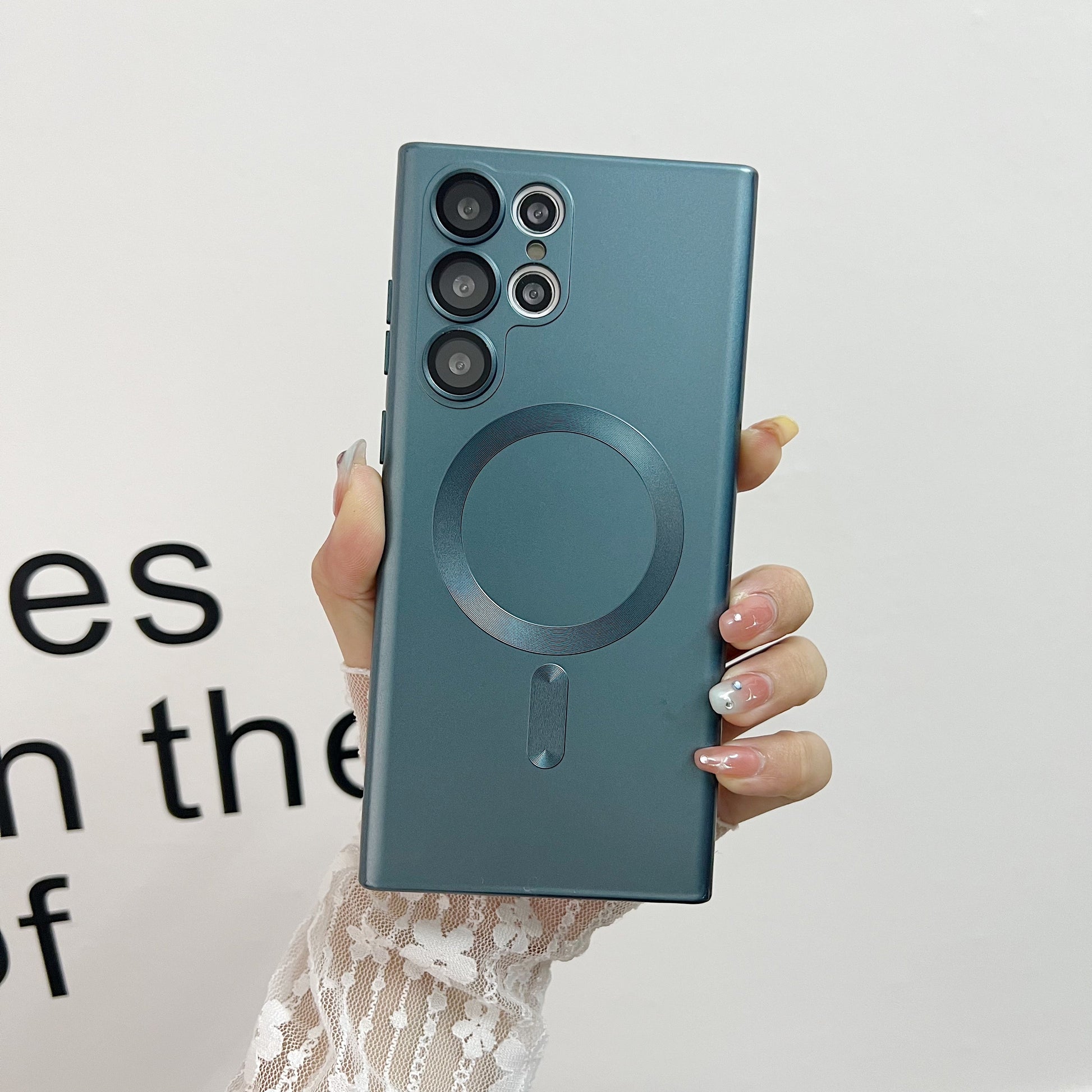 Advanced Metal Paint Magnetic Lens Box with Protective Cover in Multiple Colors - advanced metal paint magnetic