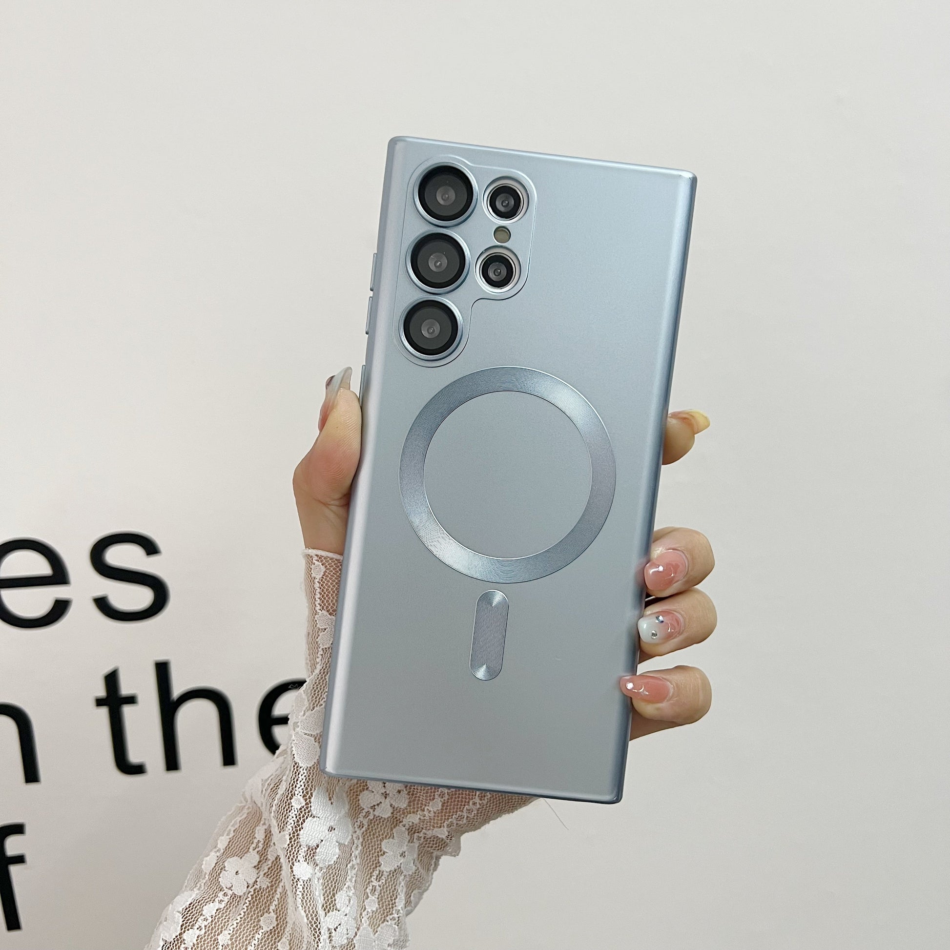 Advanced Metal Paint Magnetic Lens Box with Protective Cover in Multiple Colors - advanced metal paint magnetic